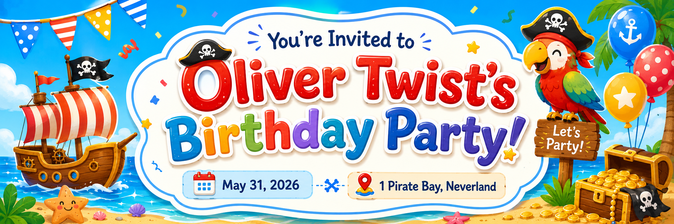 Oliver Twist's Pirate Birthday Party